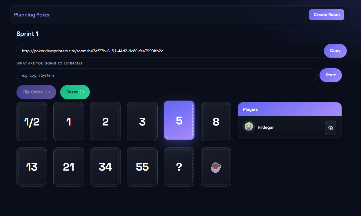 Planning Poker DevSprinters